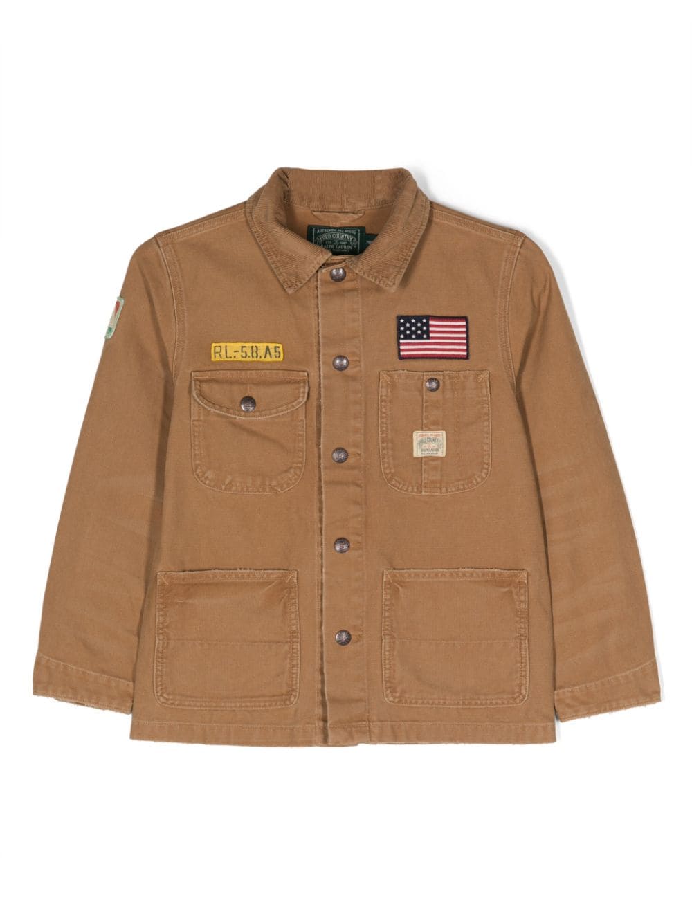 Ralph Lauren Kids Chore patch-detail denim jacket - Brown von Ralph Lauren Kids