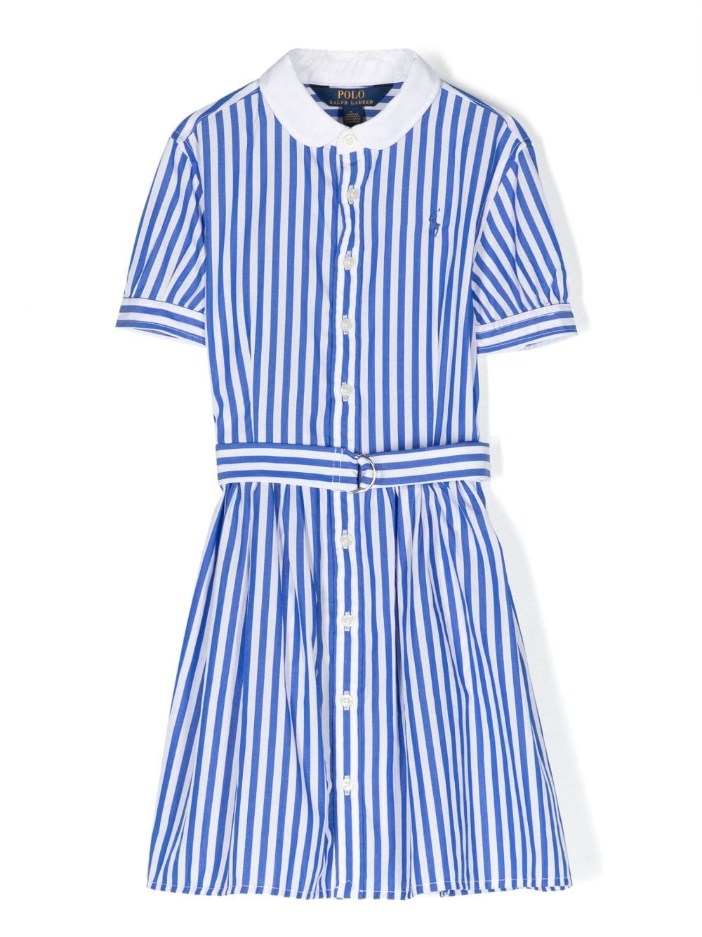 Ralph Lauren Kids Magalie striped shirt dress - Blue von Ralph Lauren Kids
