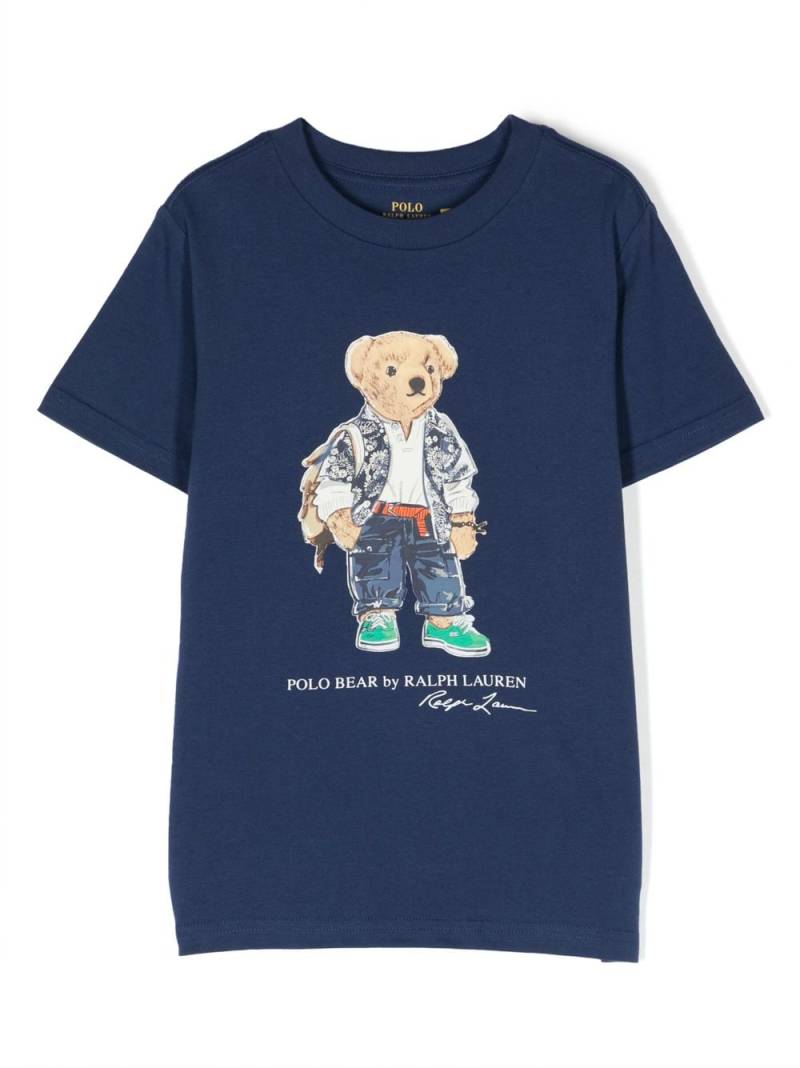 Ralph Lauren Kids Polo Bear cotton T-shirt - Blue von Ralph Lauren Kids