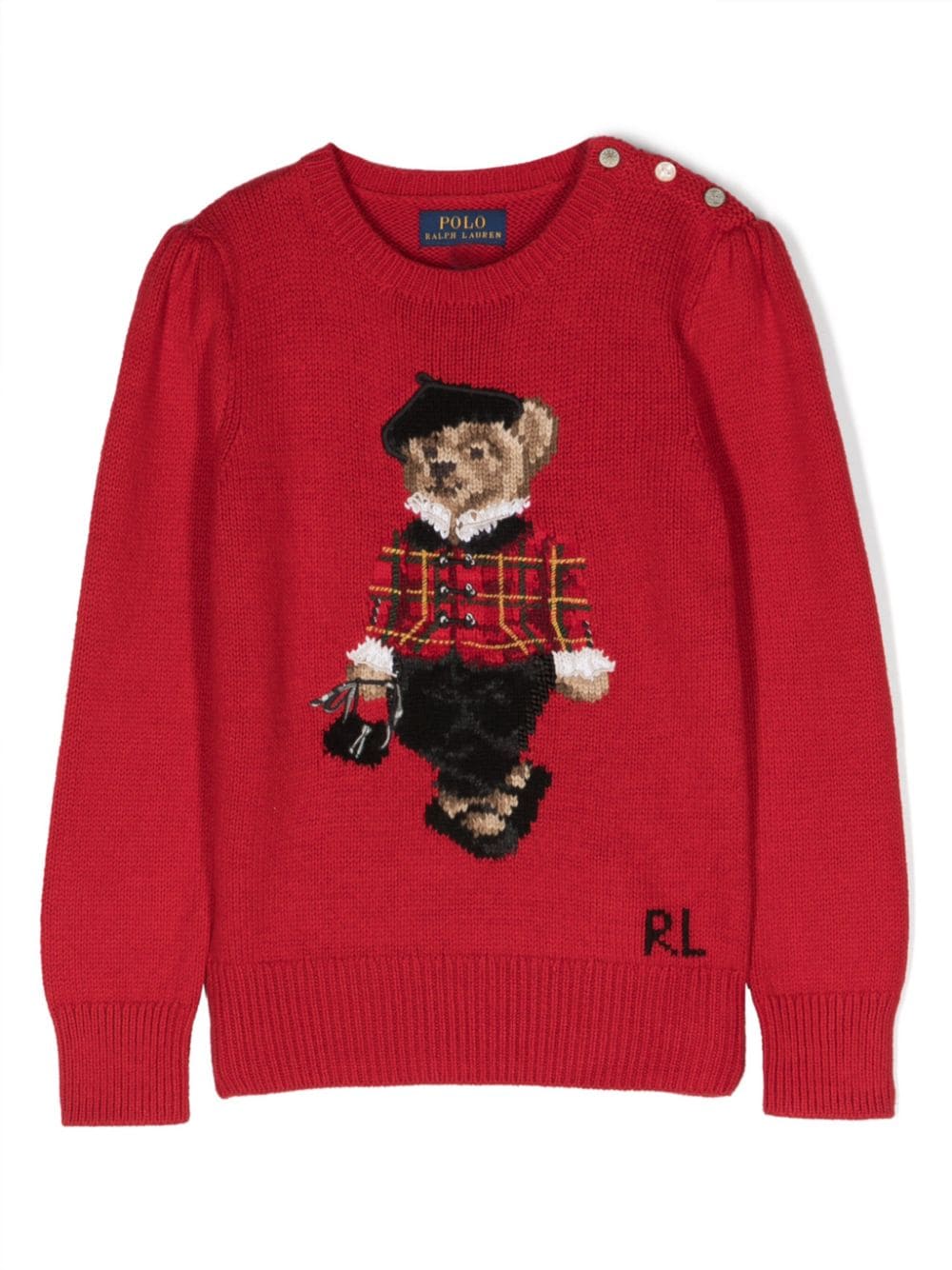 Ralph Lauren Kids Polo Bear cotton sweatshirt - Red von Ralph Lauren Kids