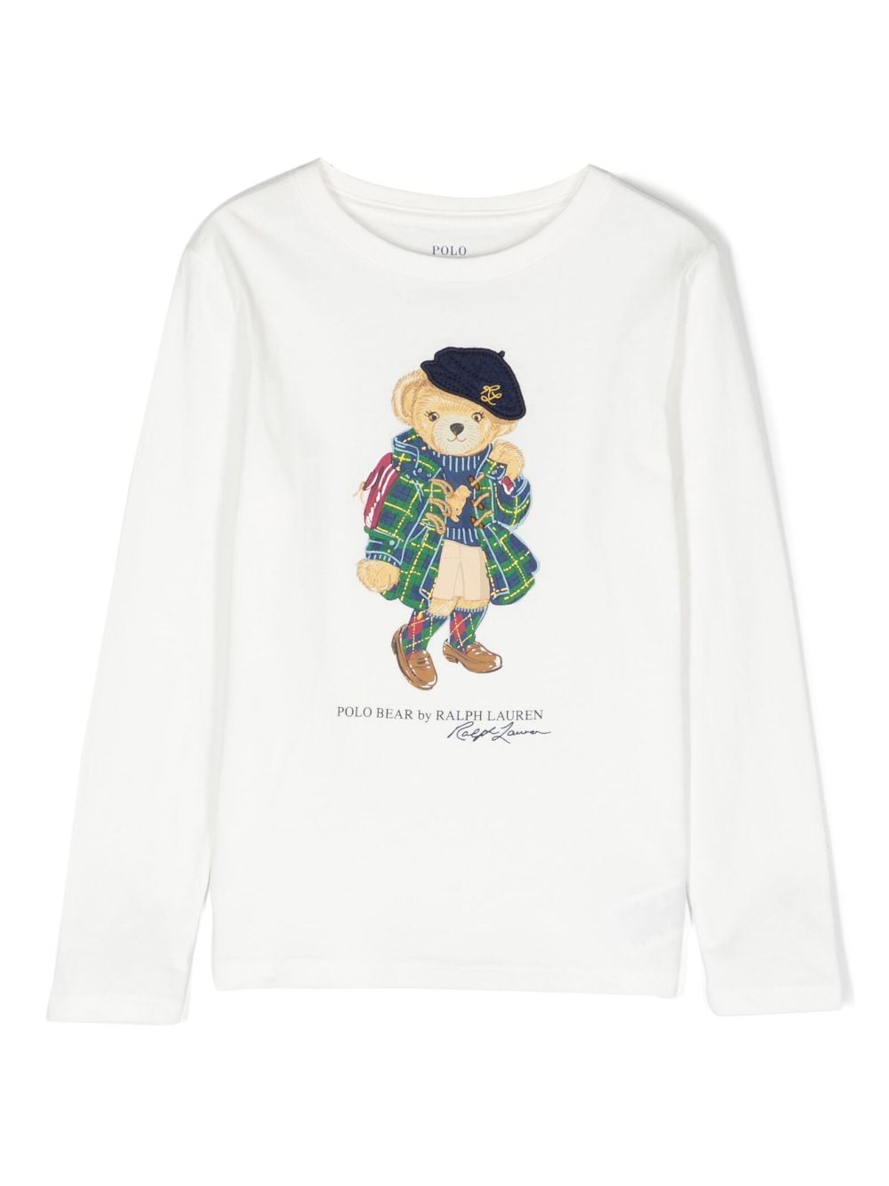 Ralph Lauren Kids Polo-Bear cotton sweatshirt - White von Ralph Lauren Kids