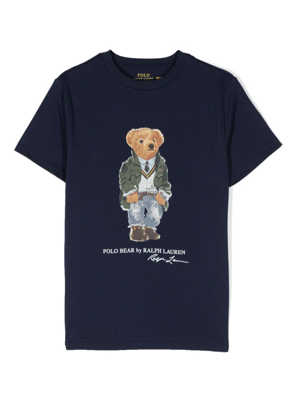 Ralph Lauren Kids Polo Bear-motif T-shirt - Blue von Ralph Lauren Kids