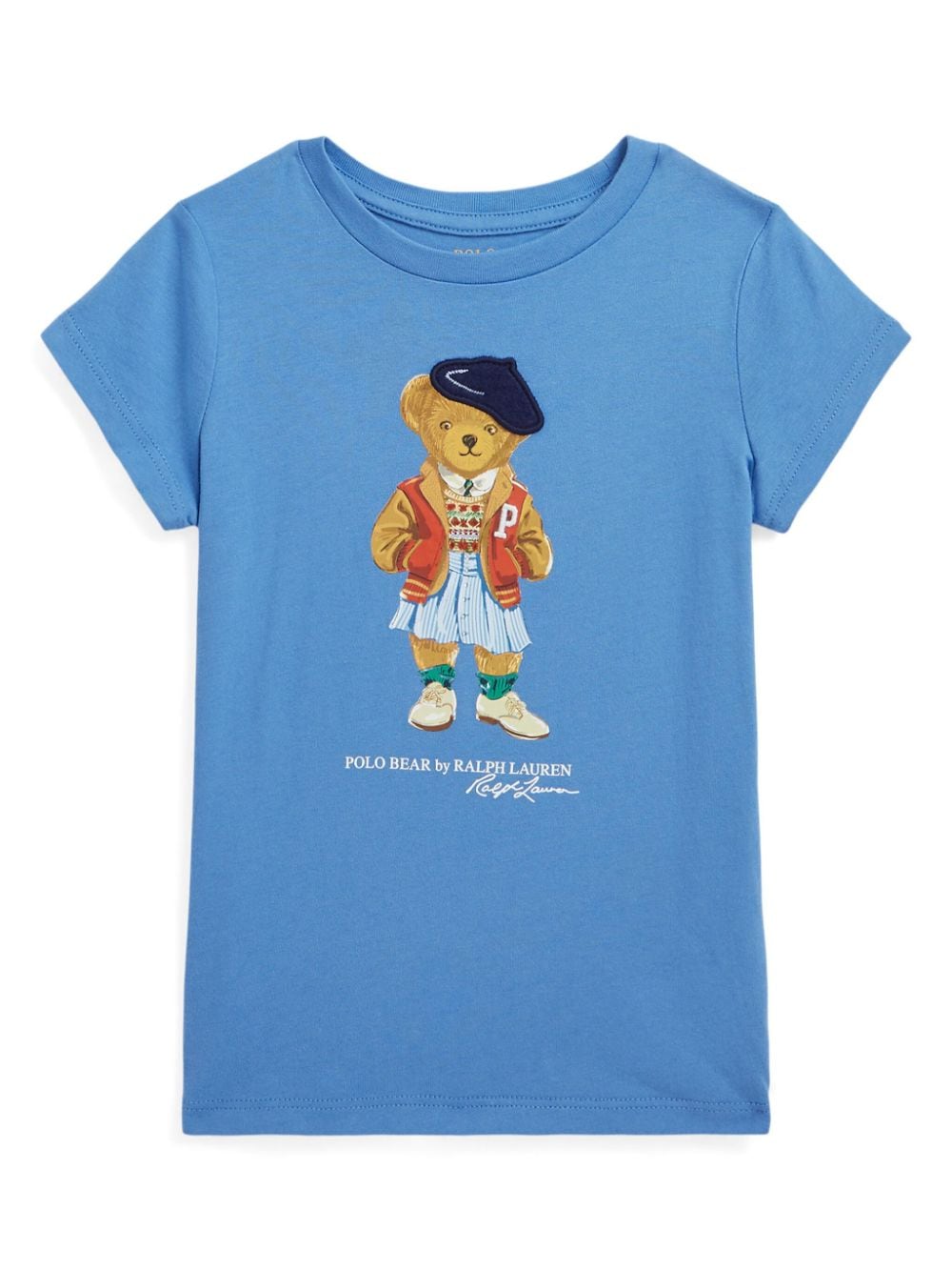 Ralph Lauren Kids Polo Bear-print T-shirt - Blue von Ralph Lauren Kids