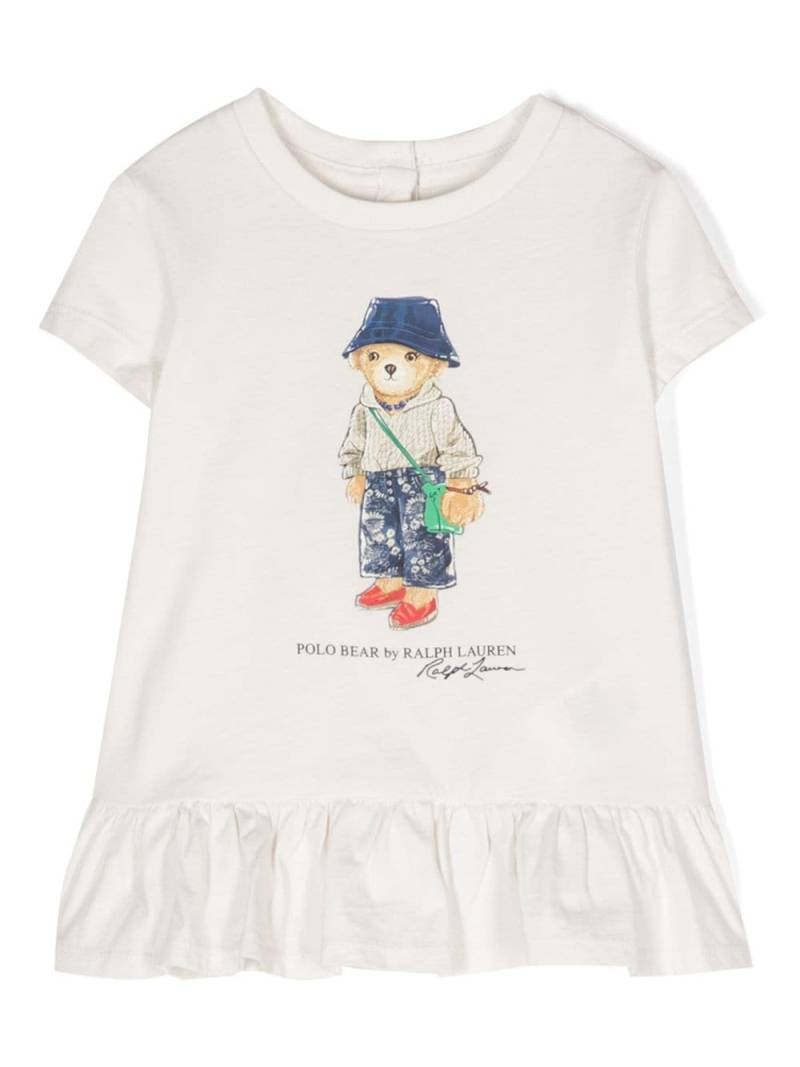 Ralph Lauren Kids Polo Bear-print cotton T-shirt - Neutrals von Ralph Lauren Kids