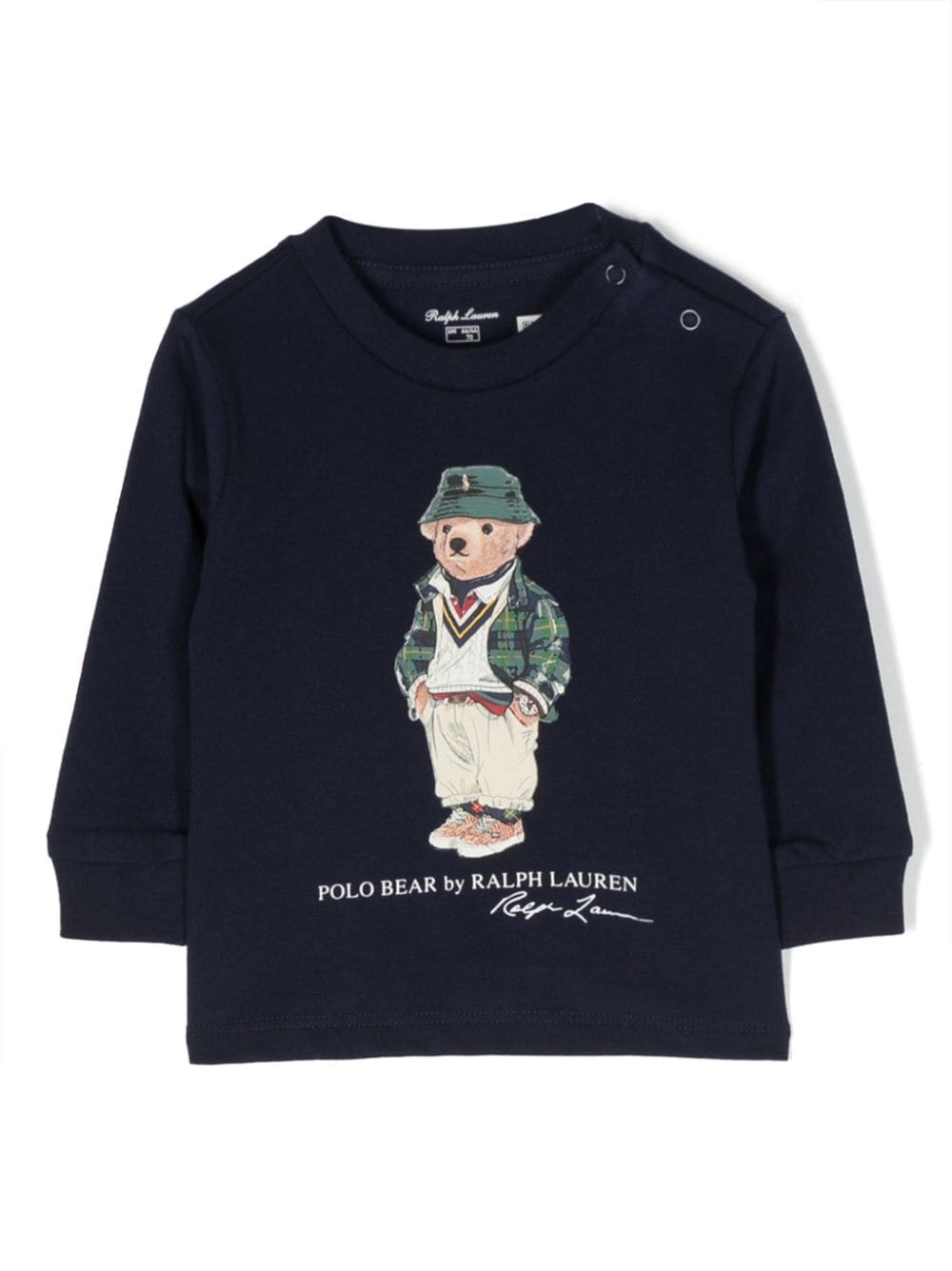 Ralph Lauren Kids Polo Bear-print cotton sweatshirt - Blue von Ralph Lauren Kids