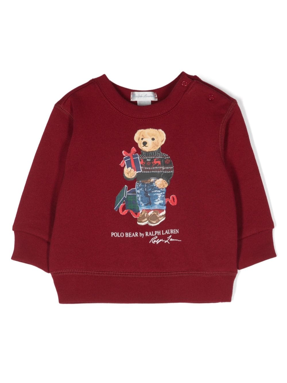 Ralph Lauren Kids Polo Bear-printed jersey sweatshirt - Red von Ralph Lauren Kids