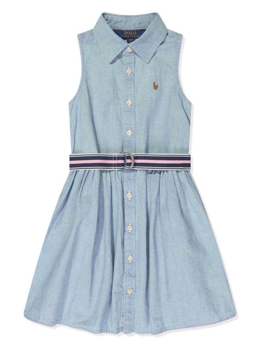 Ralph Lauren Kids Polo Pony cotton dress - Blue von Ralph Lauren Kids