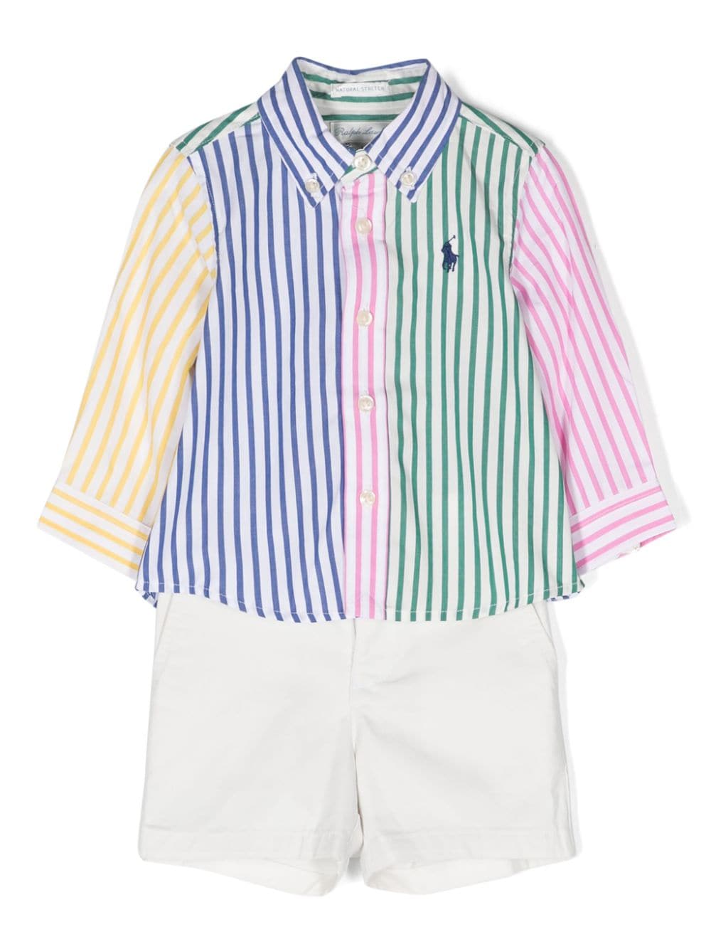 Ralph Lauren Kids Polo Pony cotton shorts set - Blue von Ralph Lauren Kids