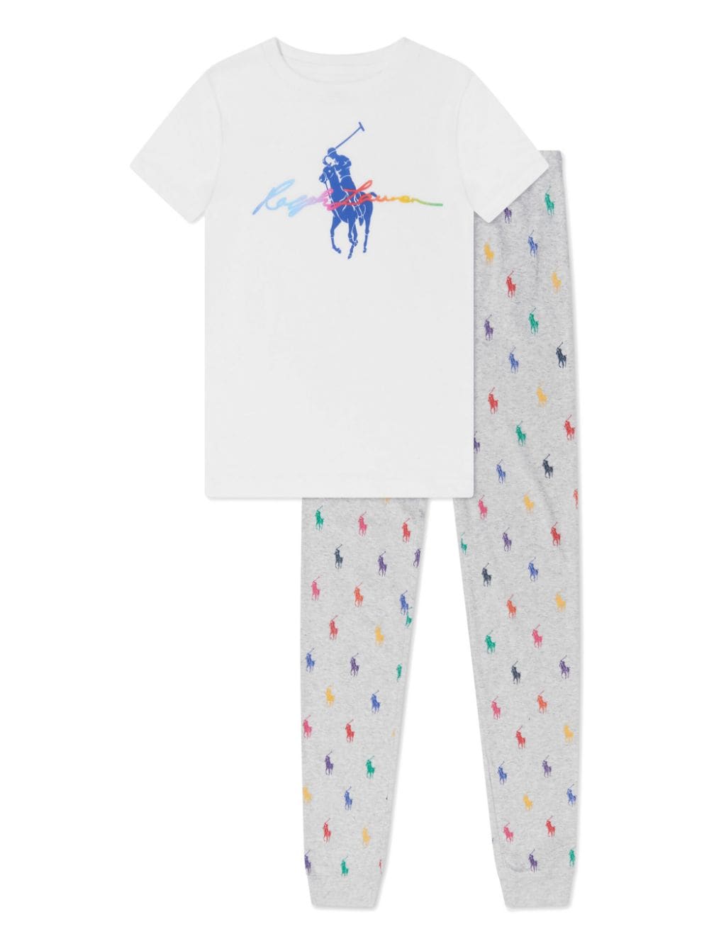 Ralph Lauren Kids Polo Pony cotton trouser set - Multicolour von Ralph Lauren Kids
