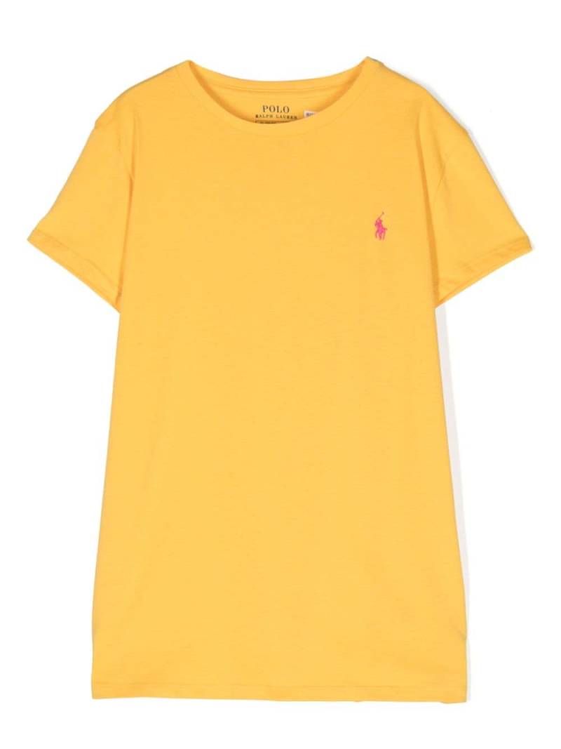 Ralph Lauren Kids Polo Pony-embroidered T-shirt - Yellow von Ralph Lauren Kids