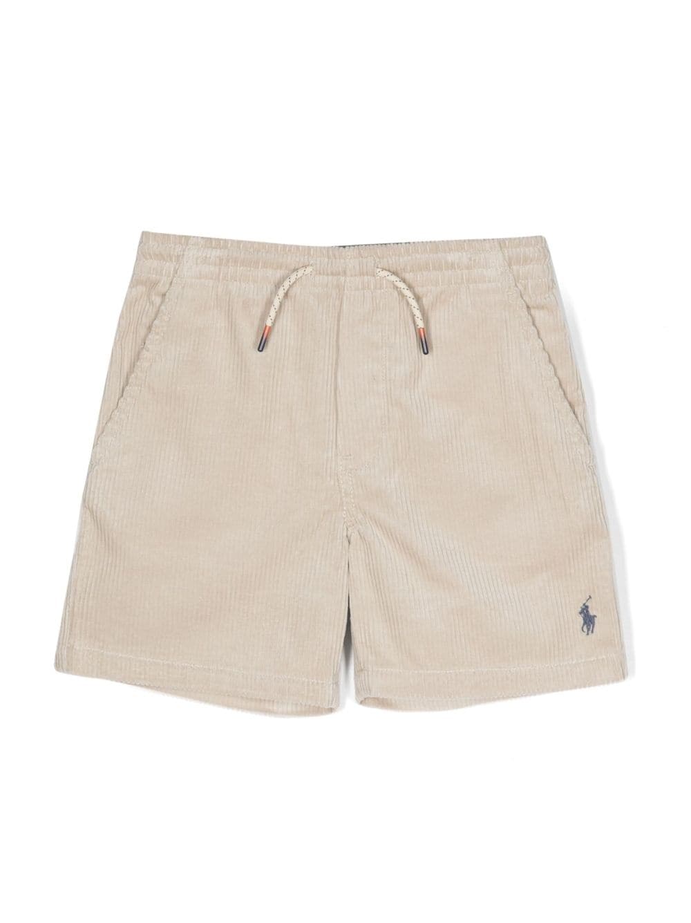 Ralph Lauren Kids Polo Pony-embroidered corduroy shorts - Neutrals von Ralph Lauren Kids