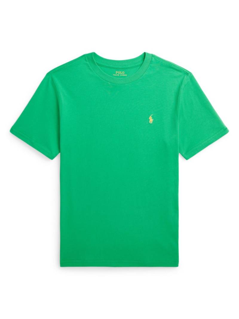 Ralph Lauren Kids Polo Pony-embroidered cotton T-shirt - Green von Ralph Lauren Kids