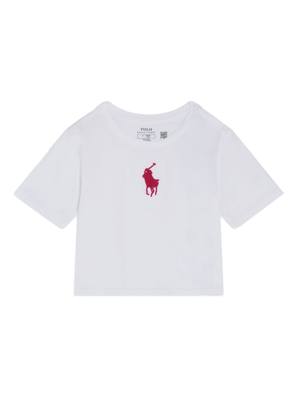 Ralph Lauren Kids Polo Pony-embroidered cotton T-shirt - White von Ralph Lauren Kids