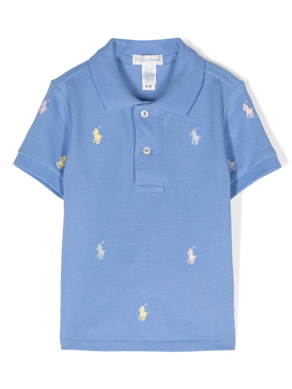 Ralph Lauren Kids Polo Pony-embroidered polo shirt - Blue von Ralph Lauren Kids