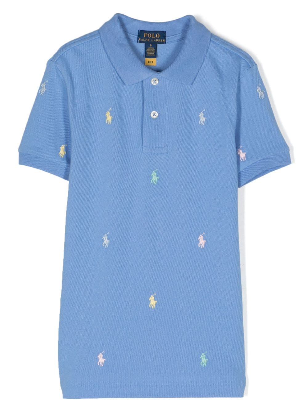 Ralph Lauren Kids Polo Pony embroidered polo shirt - Blue von Ralph Lauren Kids