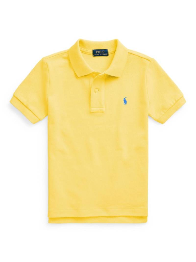 Ralph Lauren Kids Polo Pony-embroidered polo shirt - Yellow von Ralph Lauren Kids