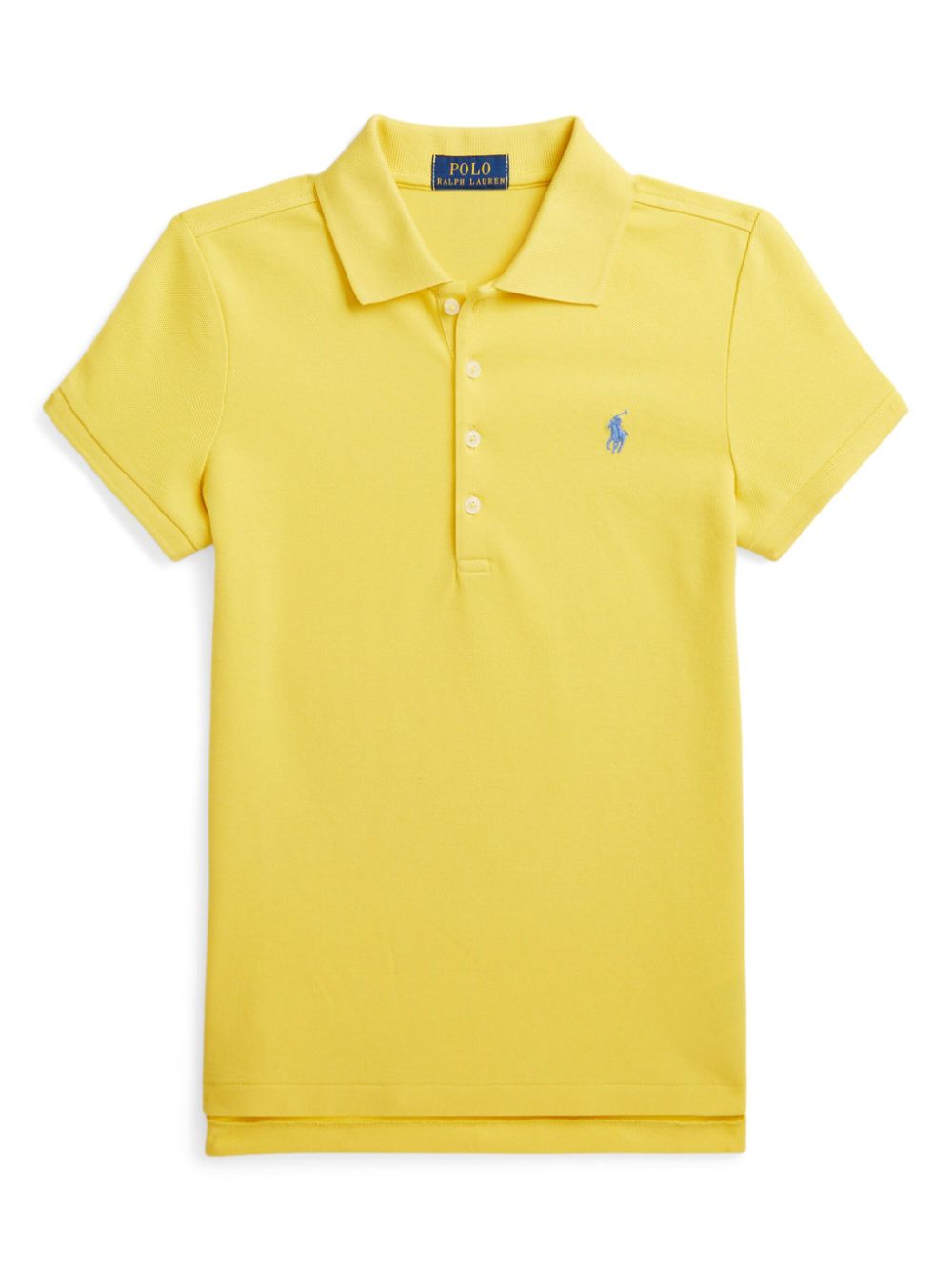 Ralph Lauren Kids Polo Pony-embroidered polo top - Yellow von Ralph Lauren Kids