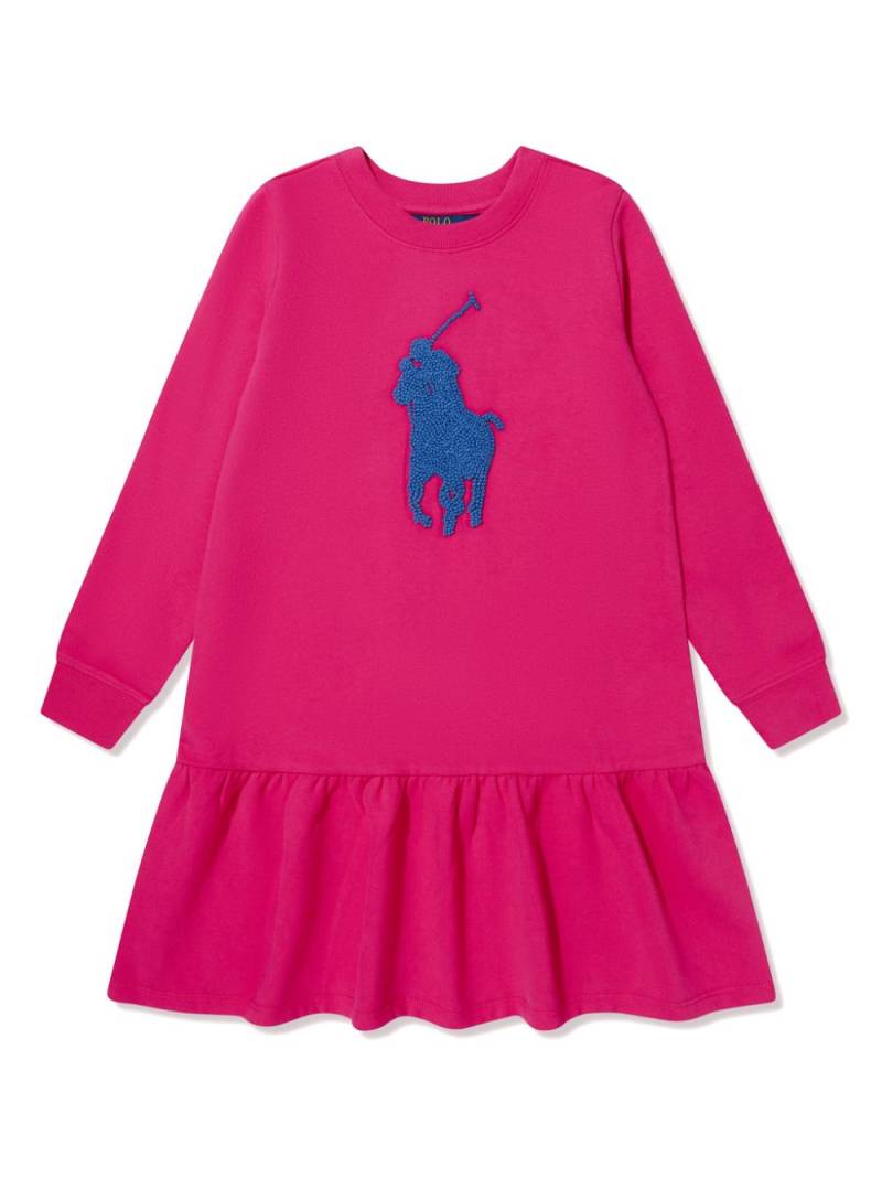 Ralph Lauren Kids Polo Pony flared-hem dress - Pink von Ralph Lauren Kids