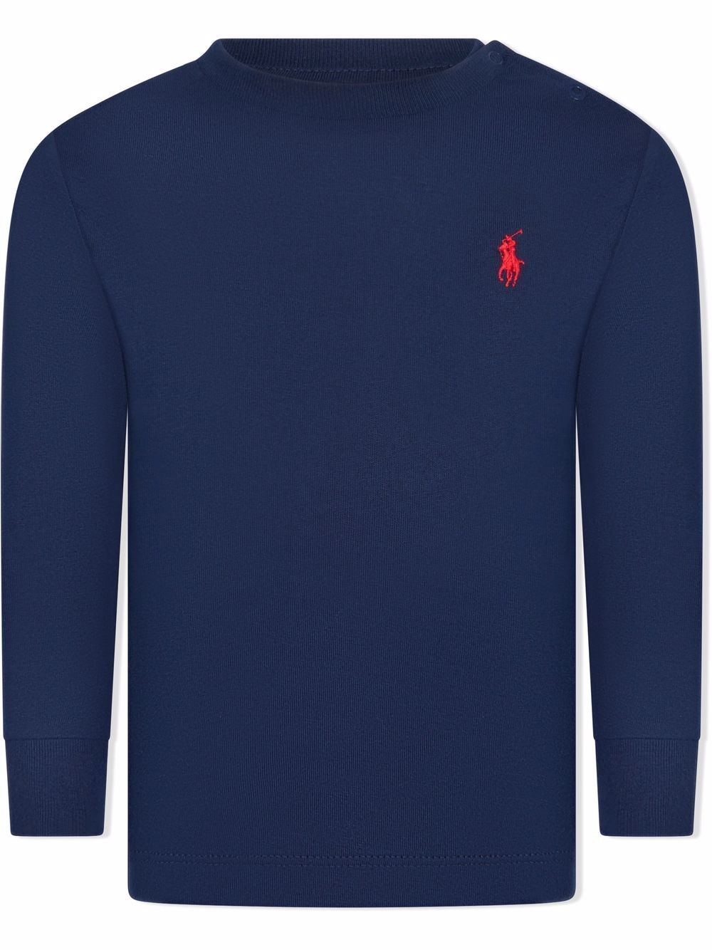 Ralph Lauren Kids Polo Pony long-sleeve top - Blue von Ralph Lauren Kids