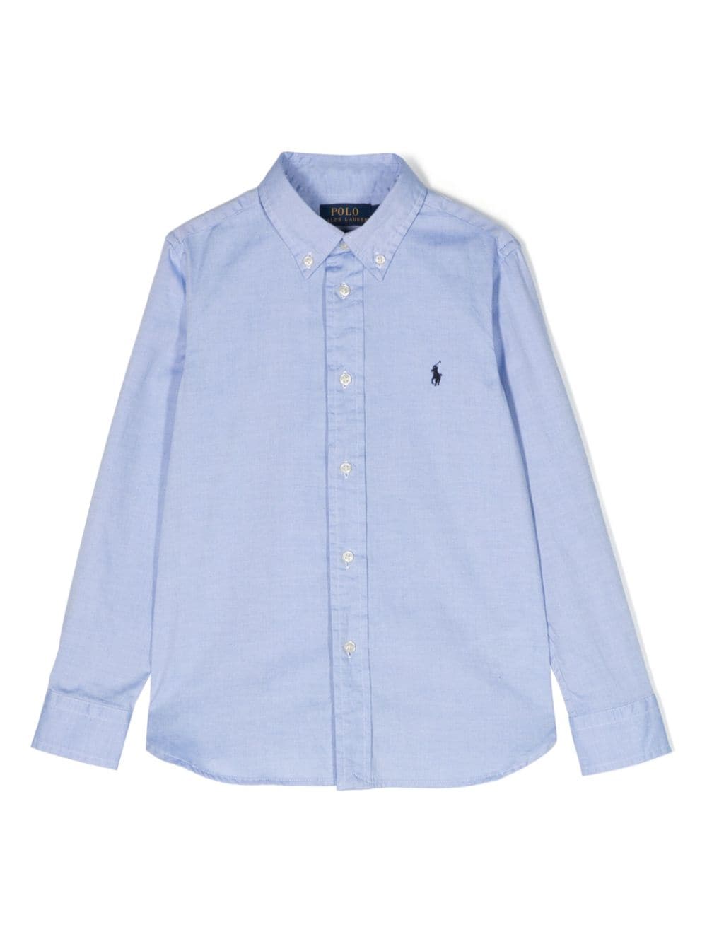 Ralph Lauren Kids Polo Pony-motif cotton shirt - Blue von Ralph Lauren Kids