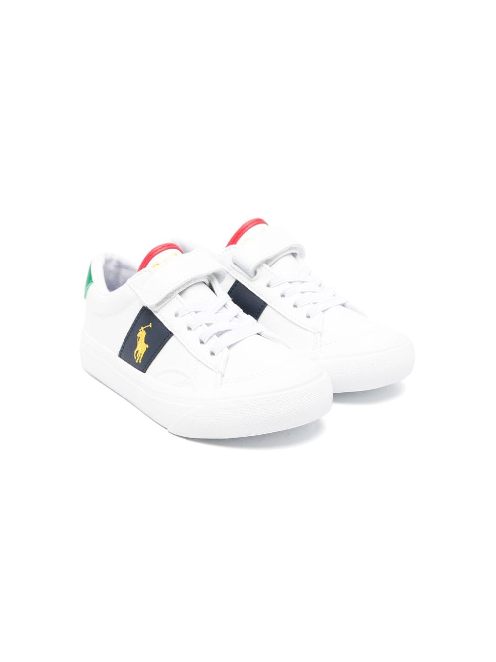 Ralph Lauren Kids Polo-Pony-motif panelled sneakers - White von Ralph Lauren Kids