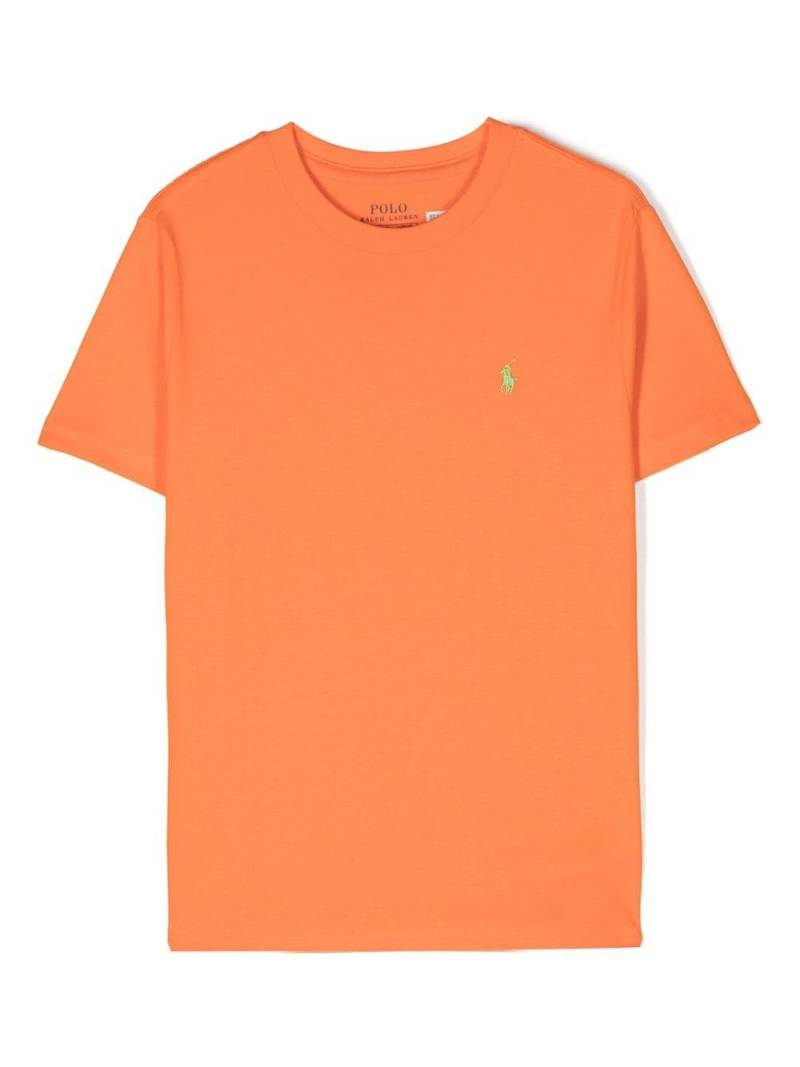 Ralph Lauren Kids Polo Pony-print short-sleeved T-shirt - Orange von Ralph Lauren Kids