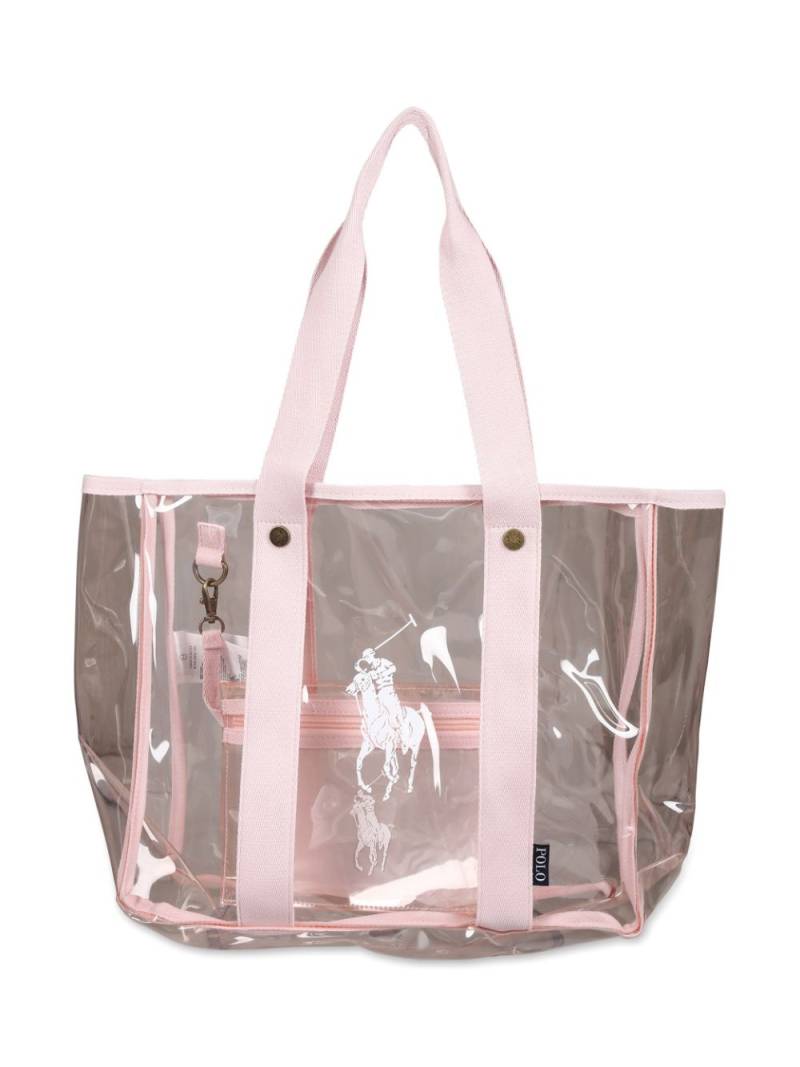 Ralph Lauren Kids Polo Pony-print transparent bag - Pink von Ralph Lauren Kids