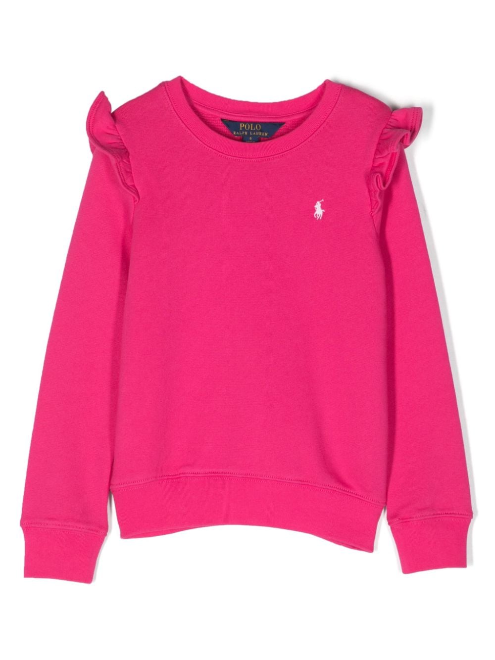 Ralph Lauren Kids Polo Pony ruffled-detailed sweatshirt - Pink von Ralph Lauren Kids