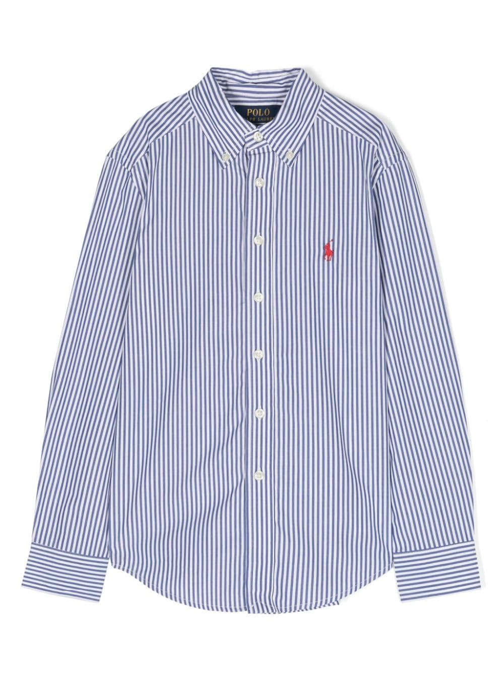 Ralph Lauren Kids Polo Pony striped shirt - Blue von Ralph Lauren Kids