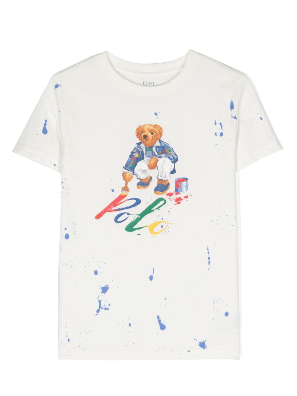 Ralph Lauren Kids Teddy Bear cotton T-shirt - White von Ralph Lauren Kids