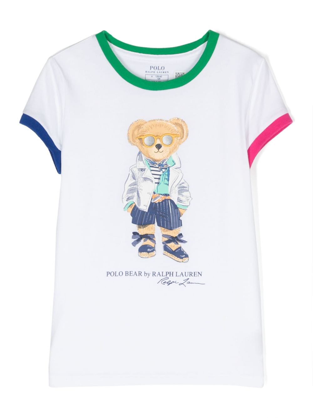 Ralph Lauren Kids Teddy Bear cotton T-shirt - White von Ralph Lauren Kids