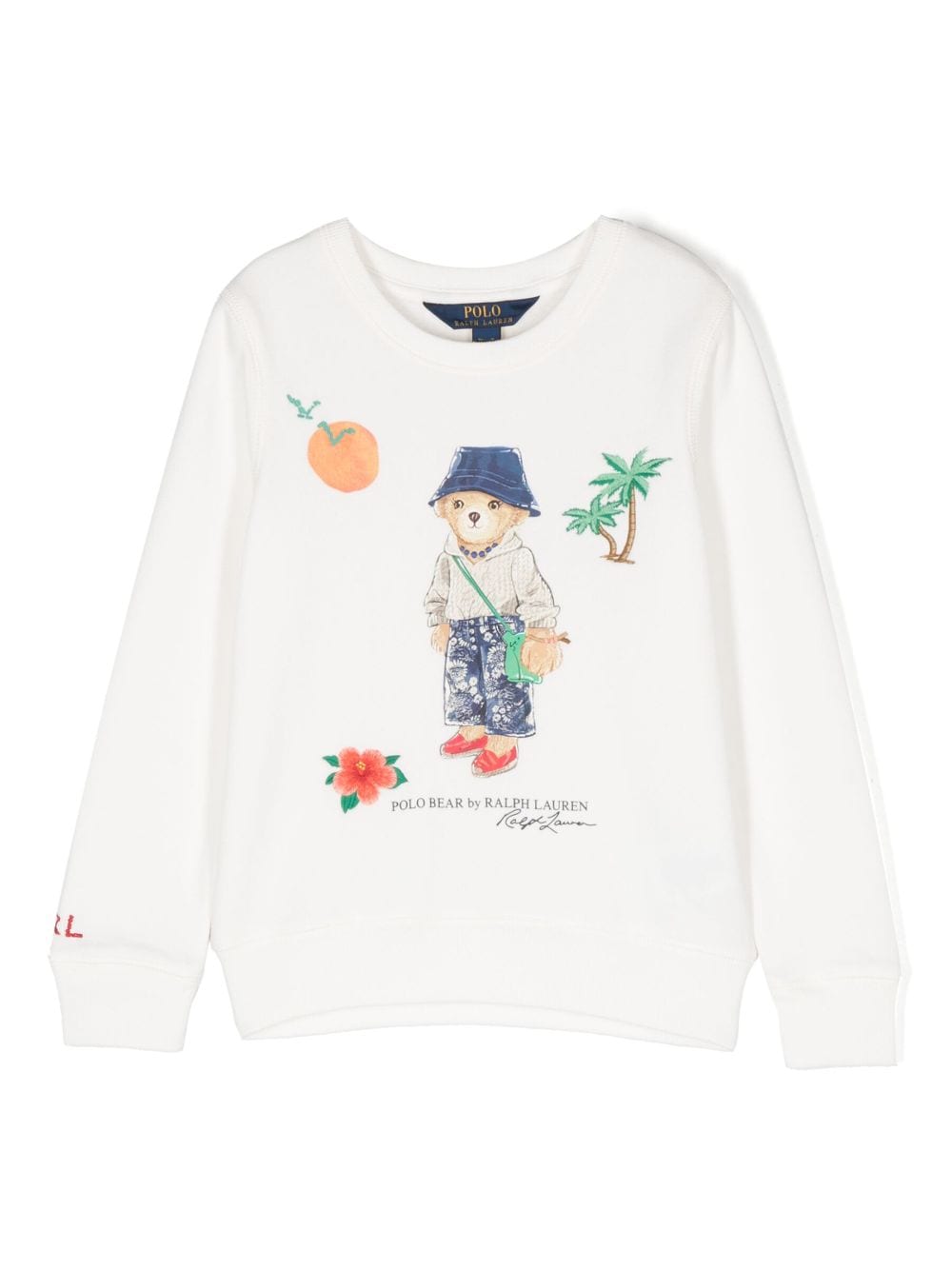 Ralph Lauren Kids bear-print long-sleeve T-shirt - White von Ralph Lauren Kids