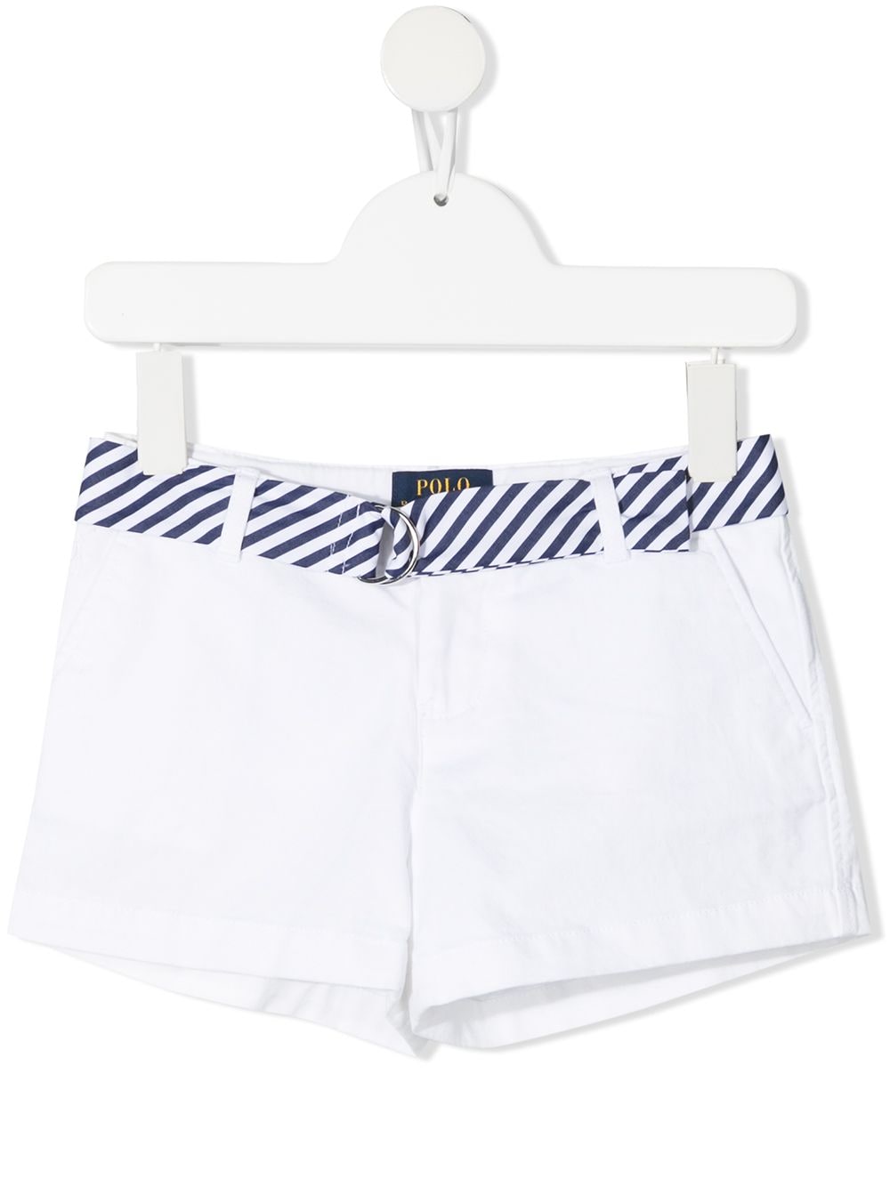 Ralph Lauren Kids belted cotton-blend shorts - White von Ralph Lauren Kids