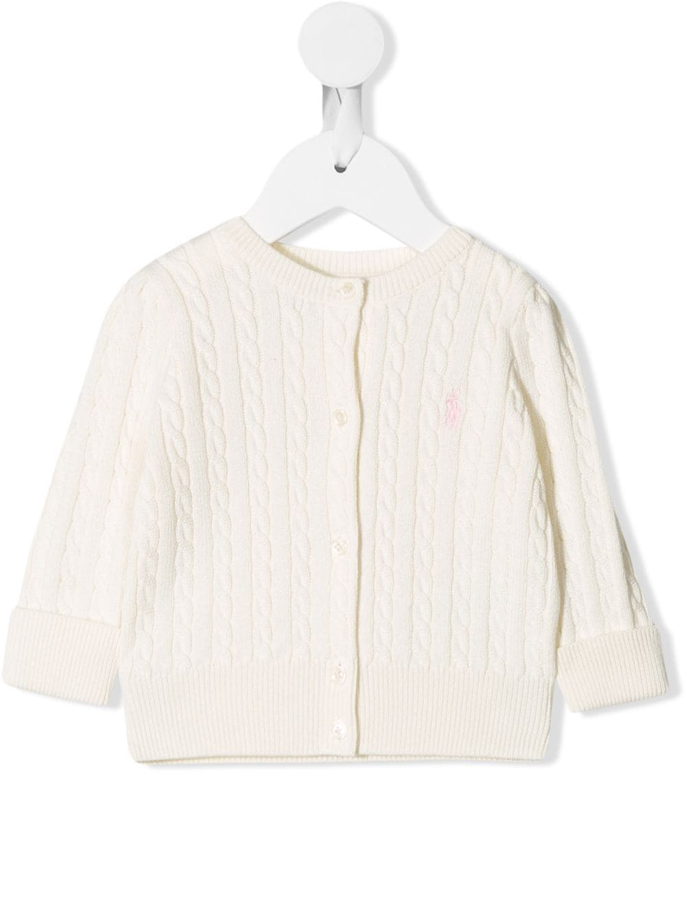 Ralph Lauren Kids cable knit cardigan - White von Ralph Lauren Kids