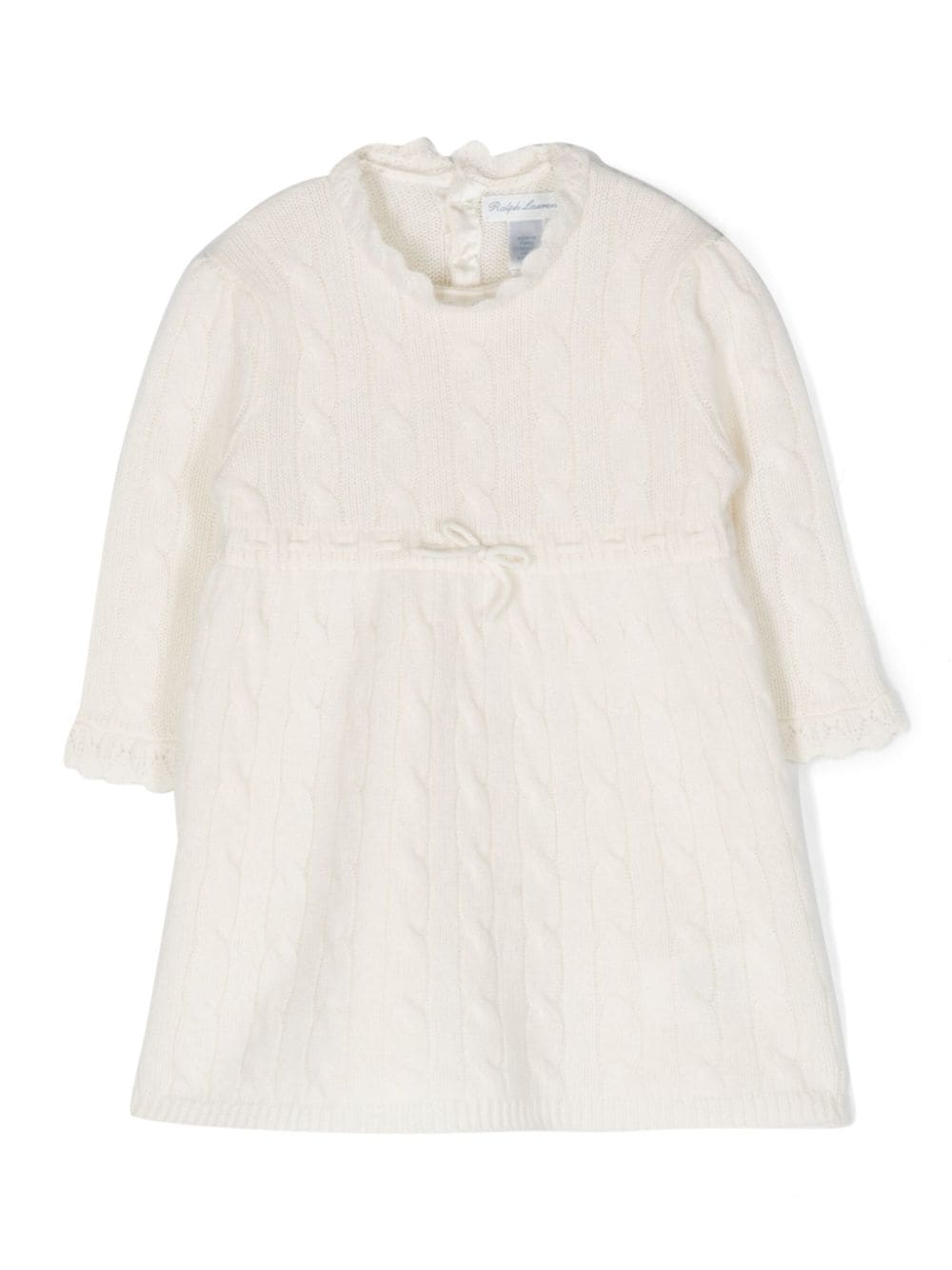 Ralph Lauren Kids cable-knit cashmere dress - White von Ralph Lauren Kids