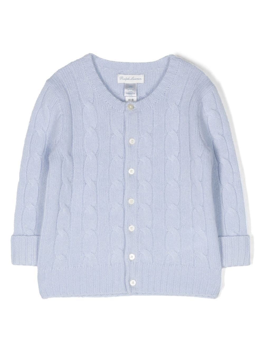 Ralph Lauren Kids cashmere cable-knit cardigan - Blue von Ralph Lauren Kids