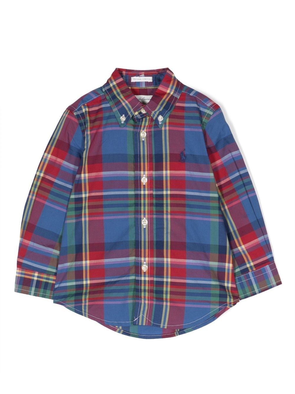 Ralph Lauren Kids check-pattern cotton shirt - Blue von Ralph Lauren Kids