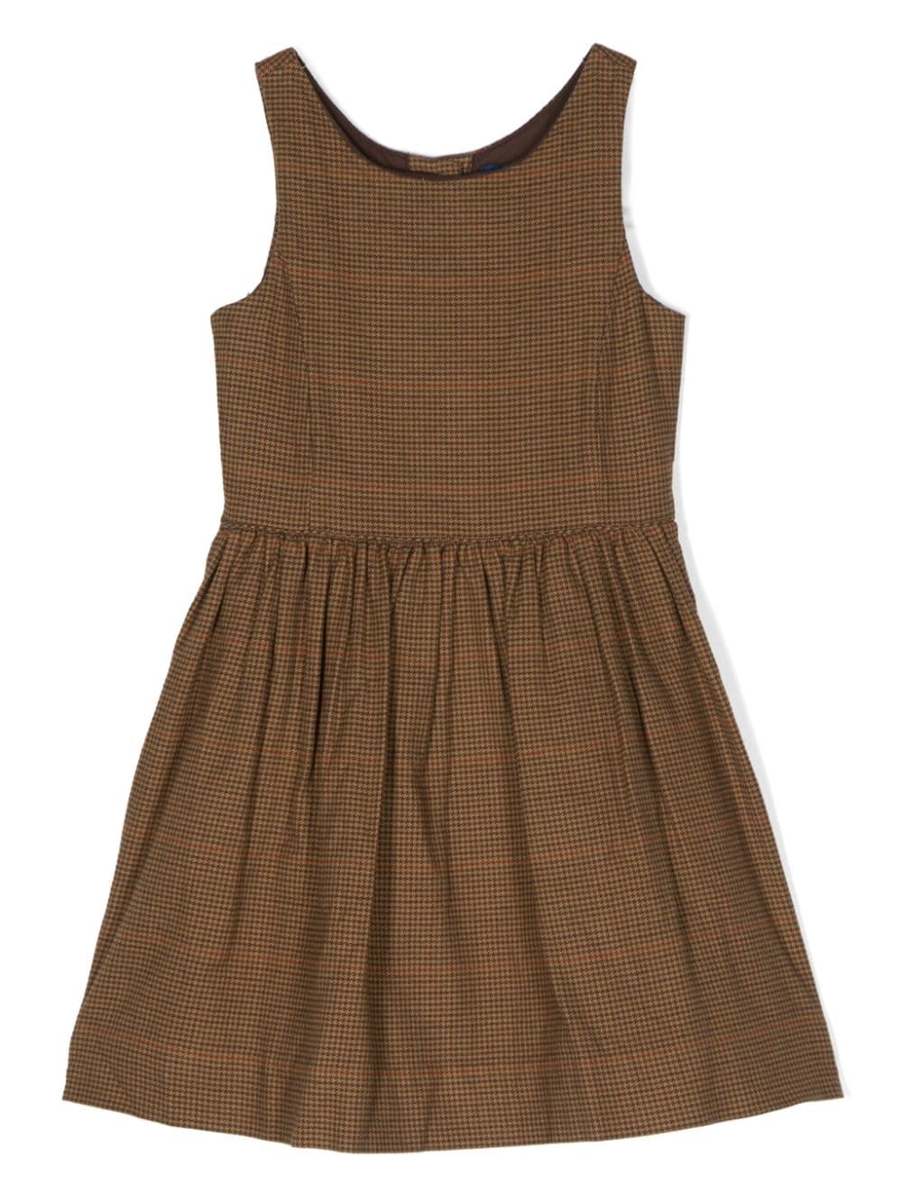 Ralph Lauren Kids check-print sleeveless dress - Brown von Ralph Lauren Kids