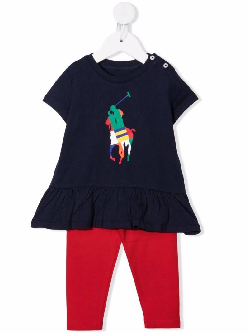 Ralph Lauren Kids colour-block logo tracksuit set - Blue von Ralph Lauren Kids