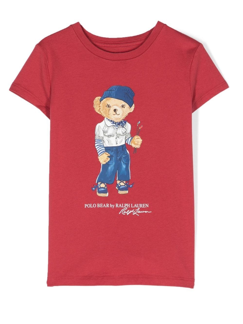 Ralph Lauren Kids cotton logo-print T-shirt - Red von Ralph Lauren Kids