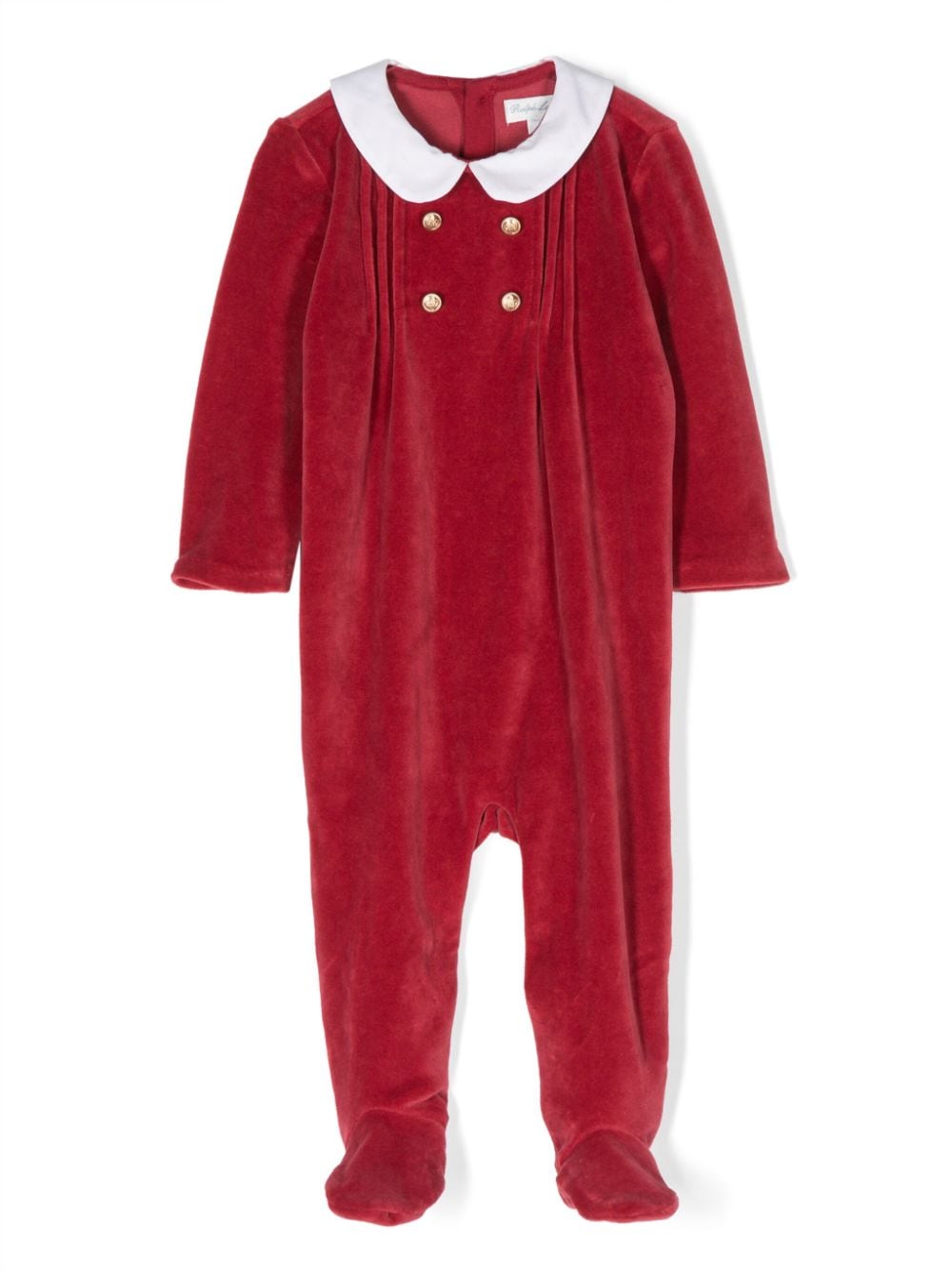 Ralph Lauren Kids double-breasted velour pajama - Red von Ralph Lauren Kids