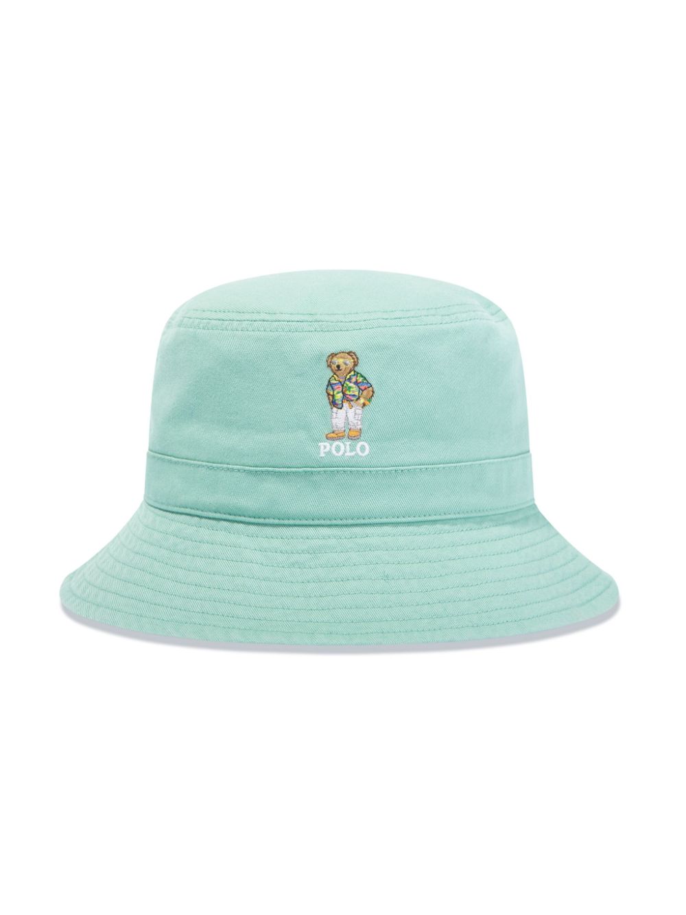 Ralph Lauren Kids embroidered cotton bucket hat - Green von Ralph Lauren Kids