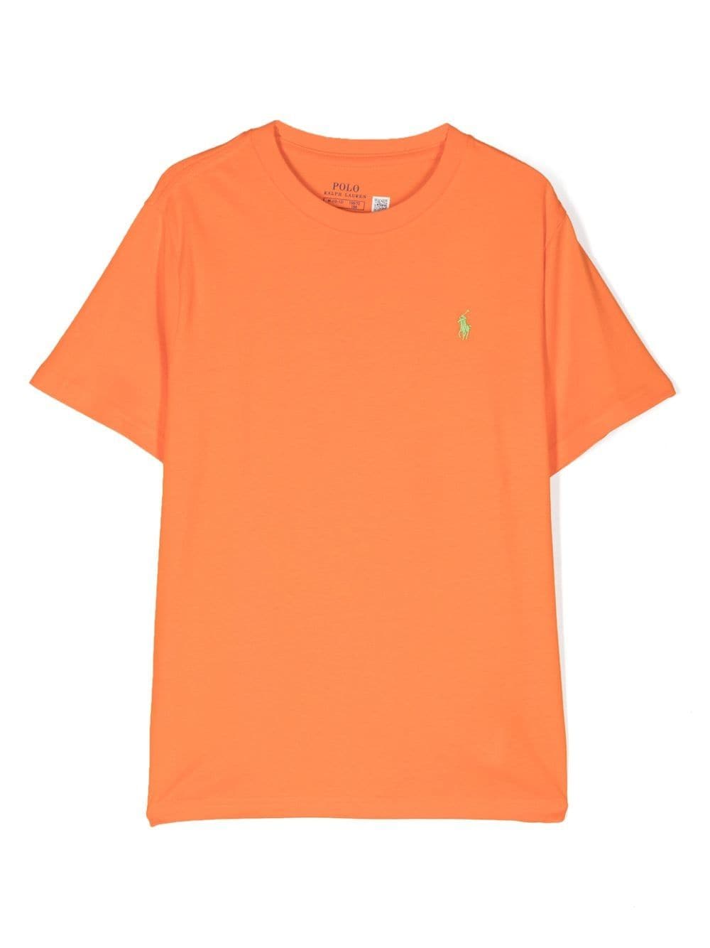 Ralph Lauren Kids embroidered-logo T-shirt - Orange von Ralph Lauren Kids