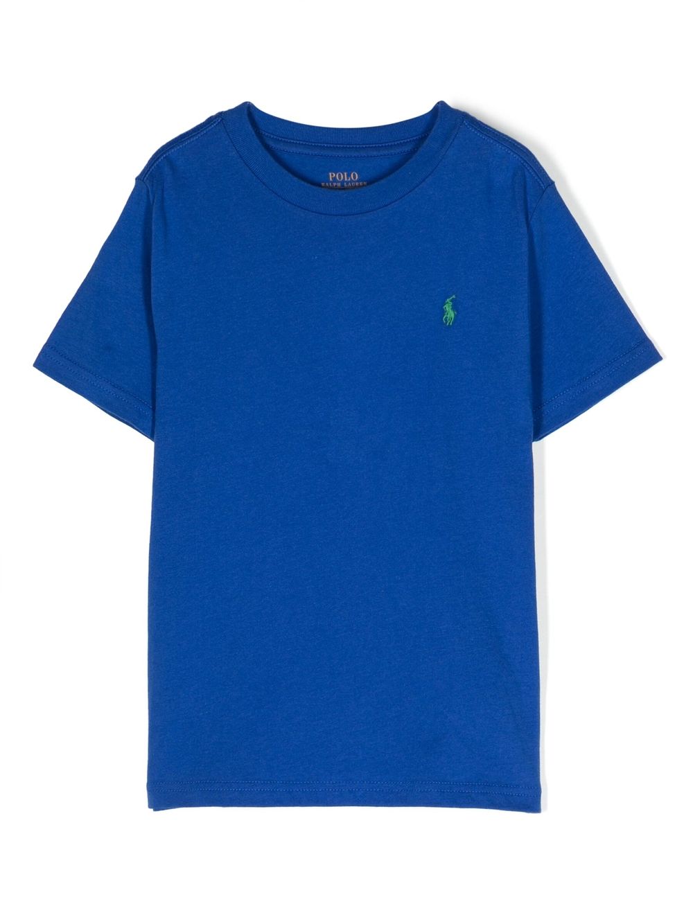 Ralph Lauren Kids embroidered-logo cotton T-shirt - Blue von Ralph Lauren Kids