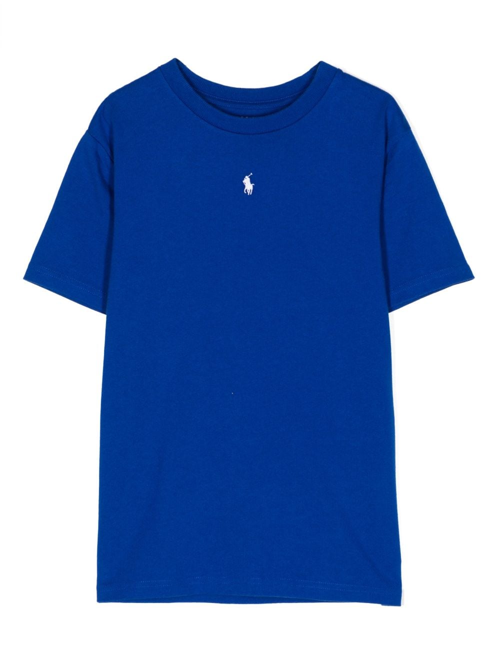 Ralph Lauren Kids embroidered-logo cotton T-shirt - Blue von Ralph Lauren Kids