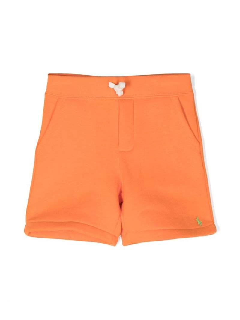 Ralph Lauren Kids embroidered-logo cotton shorts - Orange von Ralph Lauren Kids