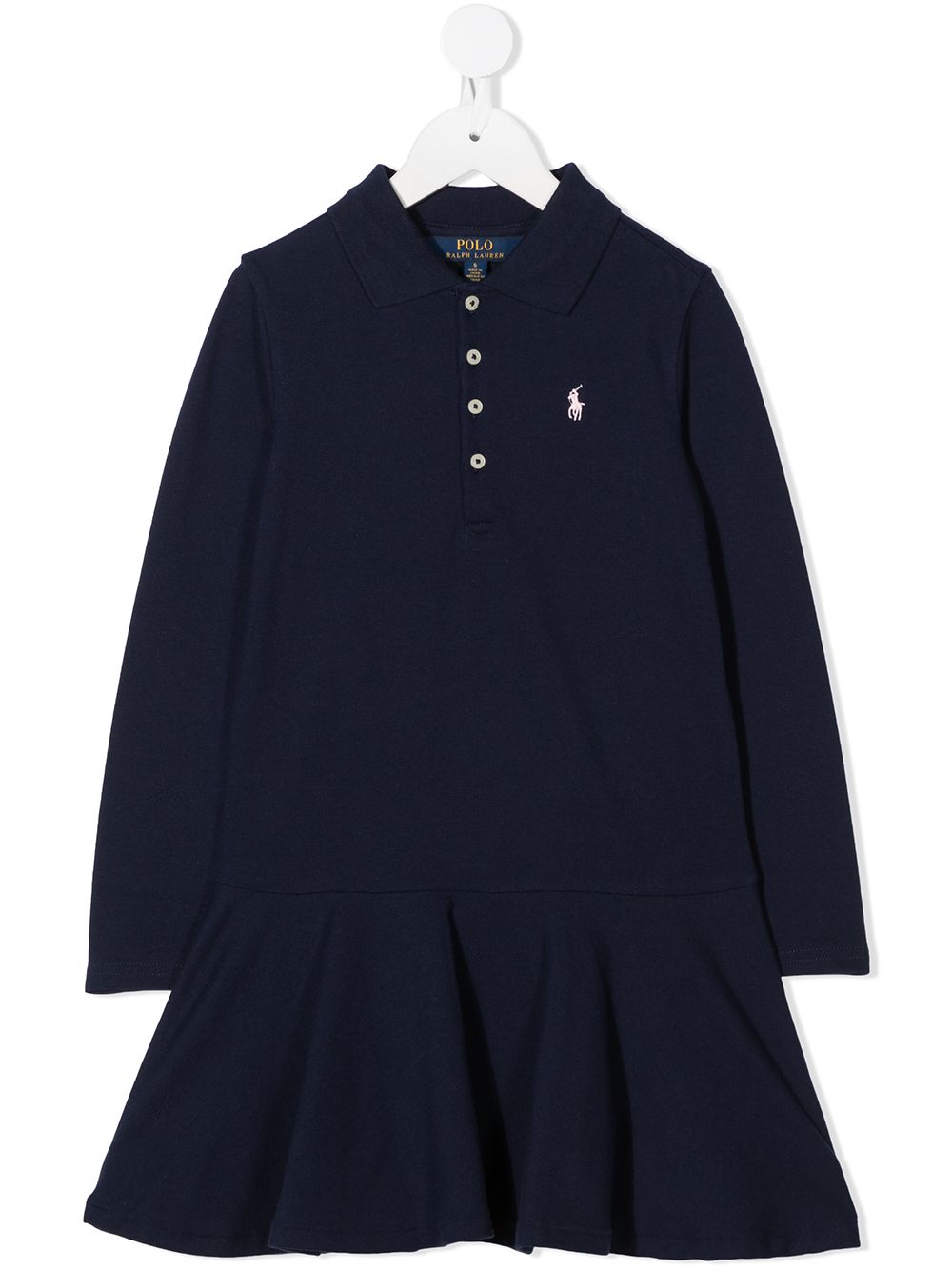 Ralph Lauren Kids embroidered logo polo dress - Blue von Ralph Lauren Kids