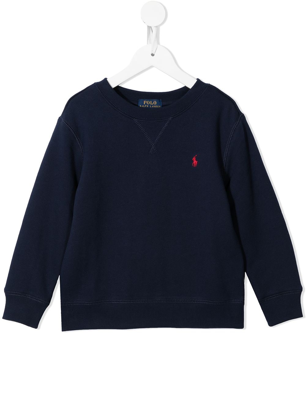 Ralph Lauren Kids embroidered-logo sweatshirt - Blue von Ralph Lauren Kids