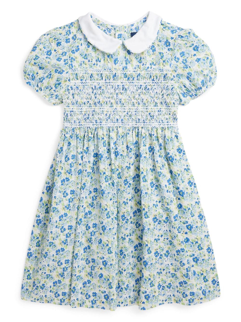 Ralph Lauren Kids floral-print cotton dress - Blue von Ralph Lauren Kids
