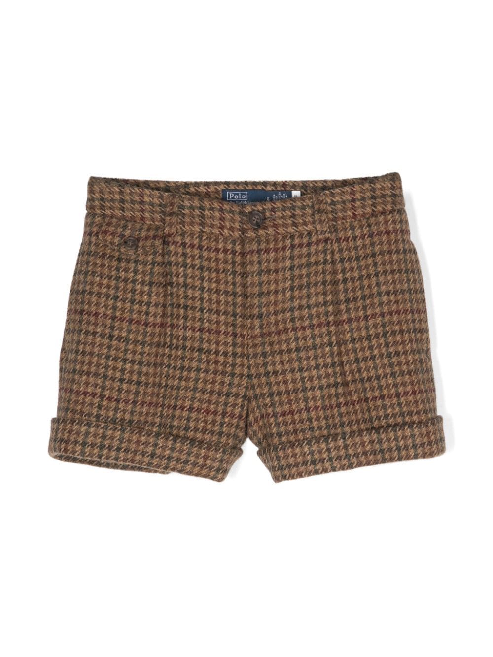 Ralph Lauren Kids houndstooth wool shorts - Brown von Ralph Lauren Kids